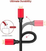 ⁦XXONE 4K HDMI Cable 20ft ، سلك HDMI (20 قدمًا من HDMI إلى HDMI ، السلسلة العلوية) يدعم (4K @ 60HZ ، 1080p FullHD ، UHD ، Ultr⁩ - الصورة ⁦4⁩