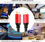 ⁦XXONE 4K HDMI Cable 20ft ، سلك HDMI (20 قدمًا من HDMI إلى HDMI ، السلسلة العلوية) يدعم (4K @ 60HZ ، 1080p FullHD ، UHD ، Ultr⁩ - الصورة ⁦6⁩