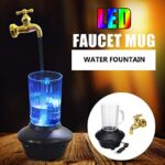 كوب حنفية سحرية معلقة من AJMERI تحفة تدفق نافورة المياه ديكور حنفية الماء الملعقة