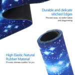 ⁦ماوس باد بتصميم نجوم الفضاء مضاد للماء والانزلاق قياس 80*30 سم حصيرة ماوس الألعاب لوحة ماوس Starry Sky المضادة للانزلاق⁩ - الصورة ⁦4⁩