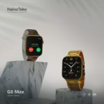⁦ساعة ذكية مع سوار ذهبي حديد وسوار اضافي تدعم الاتصال والاشعارات Haino Teko G8 Max الذكية 45 ملم⁩ - الصورة ⁦3⁩