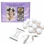 طقم اضائات كروية للمرايا العاكسه وطاولات الميكب ( مكياج 10 اضاءة ليد للمرآة )