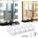 ⁦طقم اضائات كروية للمرايا العاكسه وطاولات الميكب ( مكياج 10 اضاءة ليد للمرآة )⁩ - الصورة ⁦2⁩