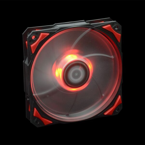 مروحة كمبيوتر ID-Cooling PL-12025-R مروحة بعلبة حمراء مقاس 12 سم 4Pin PWM
