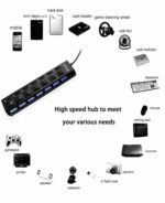 ⁦وصلت محول USB ب7منافذ⁩ - الصورة ⁦2⁩