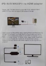 ⁦وصلة ربط الشاشه بالهاتف للايفون Lightning إلى HDMI Ultra HD 4K 30HZ 2K 60HZ 2 متر⁩ - الصورة ⁦5⁩