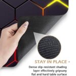 ⁦ماوس ماد 30*60 سم المطاطية ذات قاعدة مربعة مطبوعة بتصميم نحلة كلاسيكي، مضادة للماء ومانعة للانزلاق، مناسبة للاستخدام في المكت⁩ - الصورة ⁦4⁩