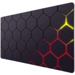 ⁦ماوس ماد 30*60 سم المطاطية ذات قاعدة مربعة مطبوعة بتصميم نحلة كلاسيكي، مضادة للماء ومانعة للانزلاق، مناسبة للاستخدام في المكت⁩ - الصورة ⁦5⁩