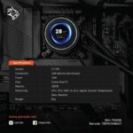 ⁦شاشة بيانات ومعلومات البيسي جهاز مراقبة صحة الكمبيوتر الشخصي للألعاب Porodo 9PIN Plug & Play Macro برمجة⁩ - الصورة ⁦2⁩