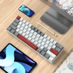 ⁦كيبورد جيمنج ميكانيكي سوتش احمر لوحة مفاتيح مفتاح سلكي الاضاءة الخلفية مدمج لوحة مفاتيح ألعاب mk-star61⁩ - الصورة ⁦2⁩