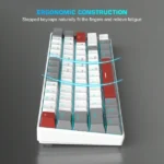 ⁦كيبورد جيمنج ميكانيكي سوتش احمر لوحة مفاتيح مفتاح سلكي الاضاءة الخلفية مدمج لوحة مفاتيح ألعاب mk-star61⁩ - الصورة ⁦3⁩