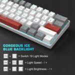 ⁦كيبورد جيمنج ميكانيكي سوتش احمر لوحة مفاتيح مفتاح سلكي الاضاءة الخلفية مدمج لوحة مفاتيح ألعاب mk-star61⁩ - الصورة ⁦7⁩