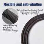 ⁦كيبل كيبورد الألعاب الآلي الأسود بموصل من نوع Usb-a إلى Type-c مقسم إلى قسمين 2 مقبس من 5 دبابيس كيبل كيبورد جيمنج لون ابيض⁩ - الصورة ⁦7⁩