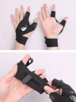 ⁦قفازات مزودة ب اضاءة لتسهيل عملية الصيانة في الاماكن المظلمة قفاز زوج 2 قطعة اصلاح مع ليد مصباح يدوي قفازات طقم⁩ - الصورة ⁦6⁩