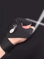 ⁦قفازات مزودة ب اضاءة لتسهيل عملية الصيانة في الاماكن المظلمة قفاز زوج 2 قطعة اصلاح مع ليد مصباح يدوي قفازات طقم⁩ - الصورة ⁦8⁩