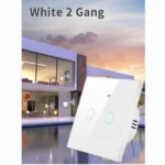 ⁦مفتاح كهرباء ذكي واي فاي يعمل باللمس يدعم اليكسا وجوجل هوم (ثلاث نقاط) المنزل الذكي نقاط ذكيه ساكت كهرباء Tuya WiFi⁩ - الصورة ⁦5⁩