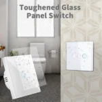 ⁦مفتاح كهرباء ذكي واي فاي يعمل باللمس يدعم اليكسا وجوجل هوم (ثلاث نقاط) المنزل الذكي نقاط ذكيه ساكت كهرباء Tuya WiFi⁩ - الصورة ⁦6⁩