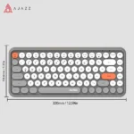 ⁦كيبورد جيمنج بلوتوث لاسلكي لوحة مفاتيح Android لوح مكتب لعبة رمادي كيبورد شبه ميكانيكي كيبورد لاسلكي⁩ - الصورة ⁦2⁩