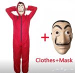 ⁦زي مع القناع بنمط مسلسل البرفسور قياس XL لاكاسا دي بابيل بروفيسور La Case De Papel⁩ - الصورة ⁦3⁩