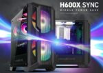 كيس جيمنج من شركة Abkoncore علبة H600X Mid-tower كفر للبيسي