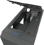 ⁦كيس جيمنج حافظة DarkFlash DLV22 ATX، باب زجاجي مقوى مفتوح على الجانب الأيمن، مع 3 مراوح C6MS RGB باللون الأسود | DLV22⁩ - الصورة ⁦4⁩