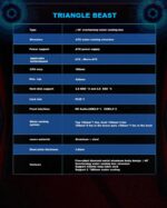 ⁦Deskooze Triangle Beast Side تبريد مياه شفاف، مروحة 12 سم، شبكة ABS + معدنية، حقيبة ألعاب ATX Full Tower | مثلث الوحش⁩ - الصورة ⁦2⁩