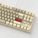 ⁦كيبورد جيمنج ميكانيكي سوتش احمر لوحة مفاتيح ألعاب ميكانيكية MageGee 75% مع مفتاح أحمر/بني 87 مفتاحًا بإضاءة خلفية LED مدمجة T⁩ - الصورة ⁦4⁩