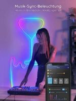⁦شريط اضاءة نيون طول 3 متر شريط إضاءة Rgbic مقاوم للماء بمنفذ USB مع التحكم في التطبيق، يتفاعل الموسيقى، تزيين الحائط،⁩ - الصورة ⁦9⁩