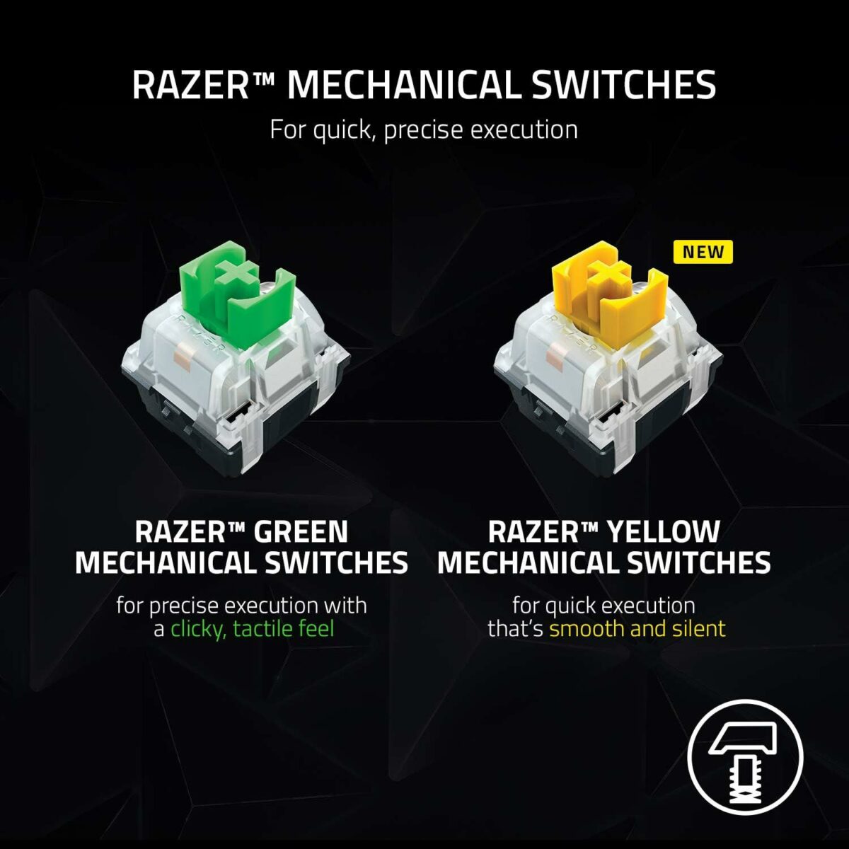 ⁦كيبورد جيمنج ميكانيكي ريزر لوحة مفاتيح الألعاب اللاسلكية الميكانيكية Razer BlackWidow V3 Pro سوتش اخضر (اوبن بوكس)⁩ - الصورة ⁦3⁩