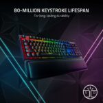 ⁦كيبورد جيمنج ميكانيكي ريزر لوحة مفاتيح الألعاب اللاسلكية الميكانيكية Razer BlackWidow V3 Pro سوتش اخضر (اوبن بوكس)⁩ - الصورة ⁦7⁩