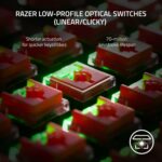 ⁦كيبورد جيمنج ميكانيكي ريزر لوحة مفاتيح الألعاب اللاسلكية Razer DeathStalker V2 Pro (الكيبورد بلوتوث وسلكي فقط) (اوبن بوكس)⁩ - الصورة ⁦2⁩