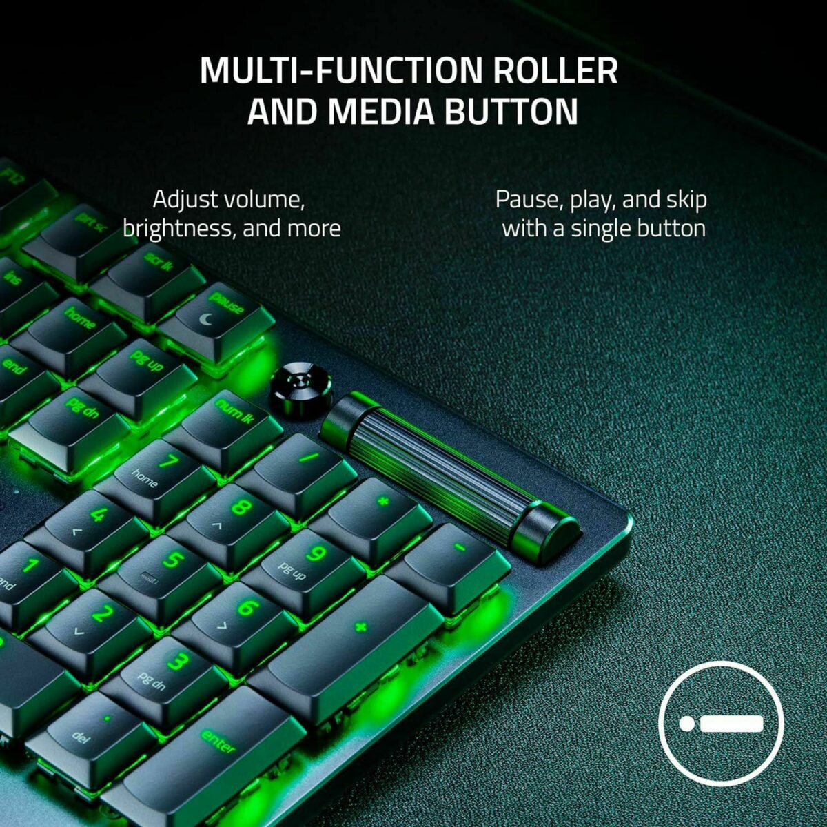 ⁦كيبورد جيمنج ميكانيكي ريزر لوحة مفاتيح الألعاب اللاسلكية Razer DeathStalker V2 Pro (الكيبورد بلوتوث وسلكي فقط) (اوبن بوكس)⁩ - الصورة ⁦6⁩