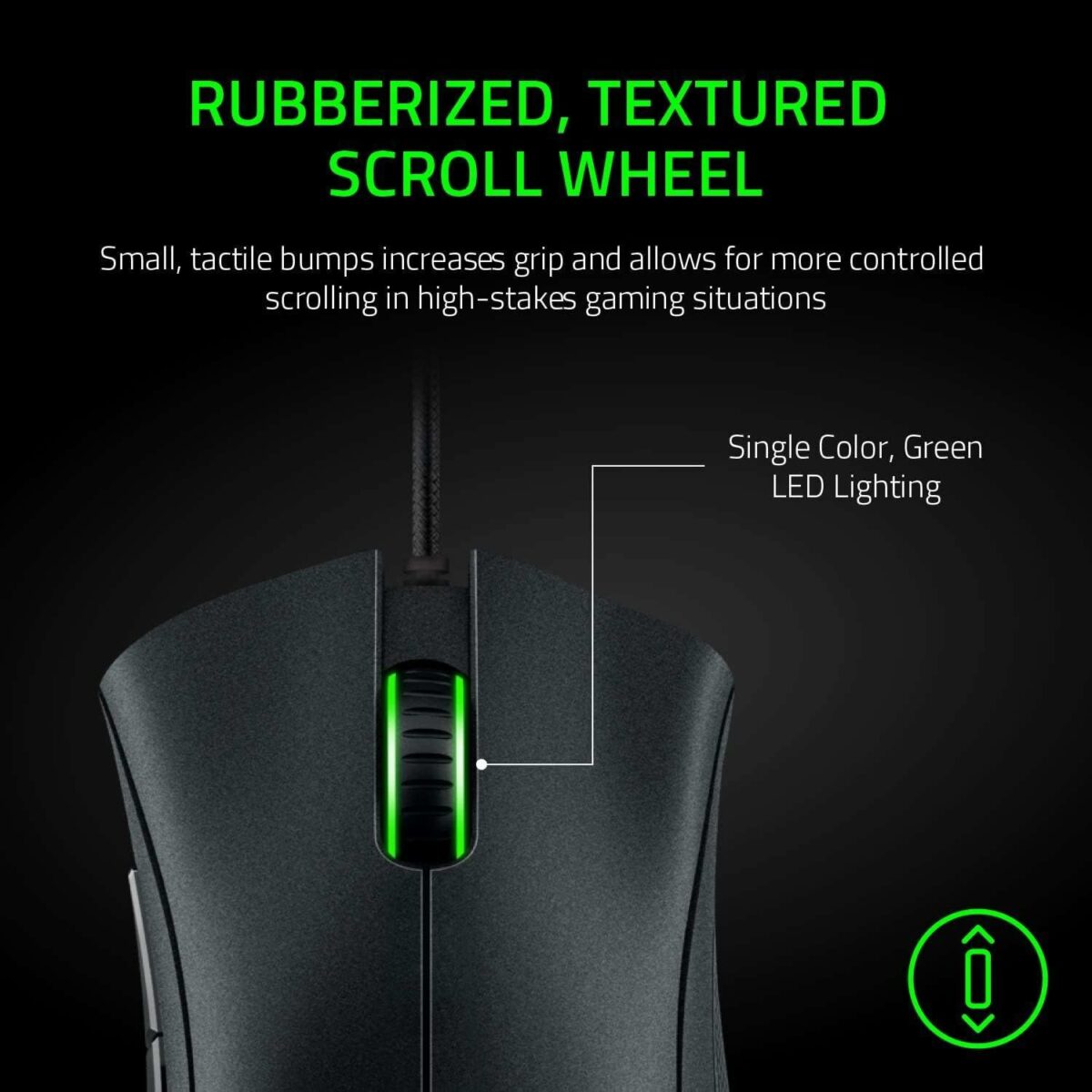 ⁦ماوس جيمنج ريزر ماوس الألعاب Razer DeathAdder Essential: مستشعر بصري 6400 نقطة في البوصة - 5 أزرار قابلة للبرمجة (اوبن بوكس)⁩ - الصورة ⁦5⁩