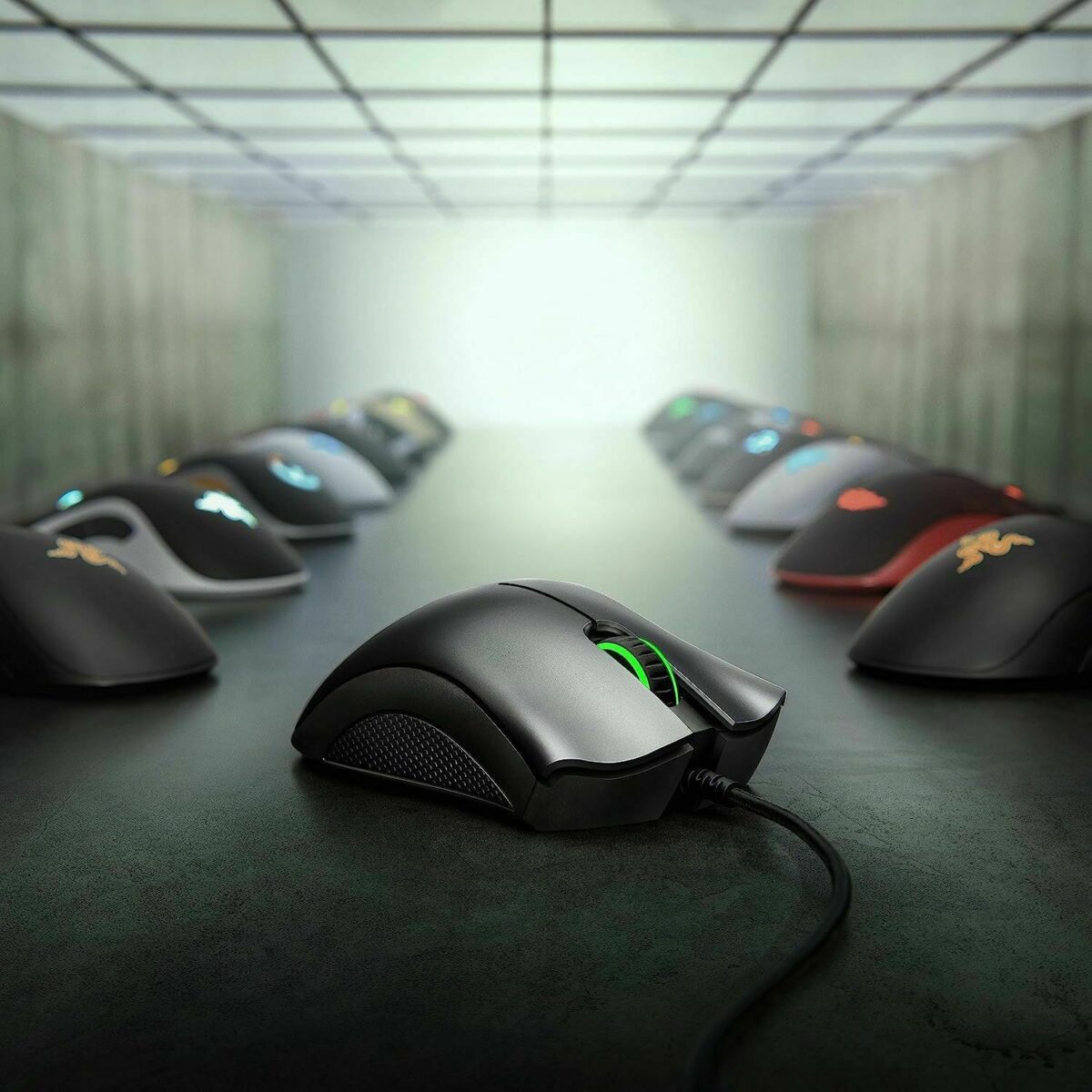⁦ماوس جيمنج ريزر ماوس الألعاب Razer DeathAdder Essential: مستشعر بصري 6400 نقطة في البوصة - 5 أزرار قابلة للبرمجة (اوبن بوكس)⁩ - الصورة ⁦6⁩