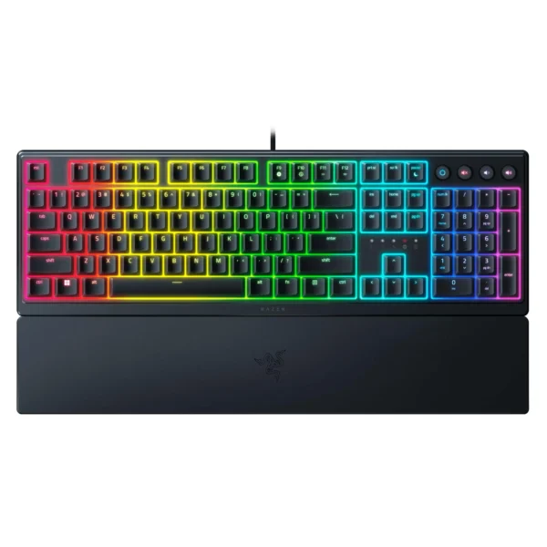 كيبورد جيمنج ميكانيكي ريزر لوحة مفاتيح الألعاب Razer Ornata V3: مفاتيح منخفضة المستوى - مفاتيح Mecha-Membrane -(اوبن بوكس)