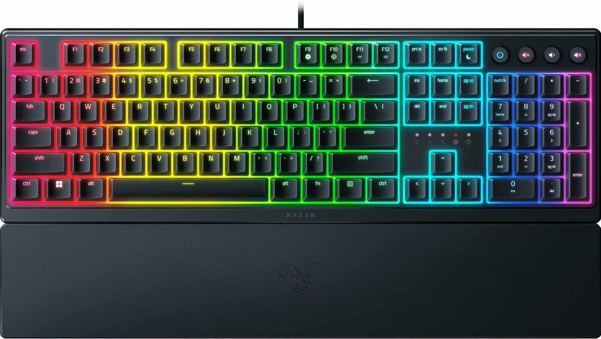 ⁦كيبورد جيمنج ميكانيكي ريزر لوحة مفاتيح الألعاب Razer Ornata V3: مفاتيح منخفضة المستوى - مفاتيح Mecha-Membrane -(اوبن بوكس)⁩ - الصورة ⁦5⁩