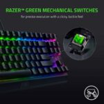 ⁦كيبورد جيمنج ميكانيكي ريزر لوحة مفاتيح الألعاب الميكانيكية Razer BlackWidow V3 Tenkeyless TKL:  (اوبن بوكس)⁩ - الصورة ⁦2⁩