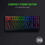 ⁦كيبورد جيمنج ميكانيكي ريزر لوحة مفاتيح الألعاب الميكانيكية Razer BlackWidow V3 Tenkeyless TKL:  (اوبن بوكس)⁩ - الصورة ⁦4⁩