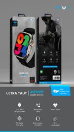 ساعة ذكية من باوا الترا تاوت بيتيت مع وظيفة النقر المزدوج مع برامج الرياضة والصحة