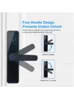 ⁦قفل الباب ذكي قفل , بصمة قفل الباب بدون مفتاح مدخل قفل الباب ذكي الى امامي بوابة بصمات قفل الباب مع بصمة , تطبيق , مش⁩ - الصورة ⁦6⁩