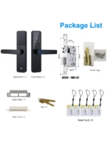 ⁦قفل الباب ذكي قفل , بصمة قفل الباب بدون مفتاح مدخل قفل الباب ذكي الى امامي بوابة بصمات قفل الباب مع بصمة , تطبيق , مش⁩ - الصورة ⁦8⁩