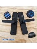 ⁦قفل الباب ذكي قفل , بصمة قفل الباب بدون مفتاح مدخل قفل الباب ذكي الى امامي بوابة بصمات قفل الباب مع بصمة , تطبيق , مش⁩ - الصورة ⁦9⁩