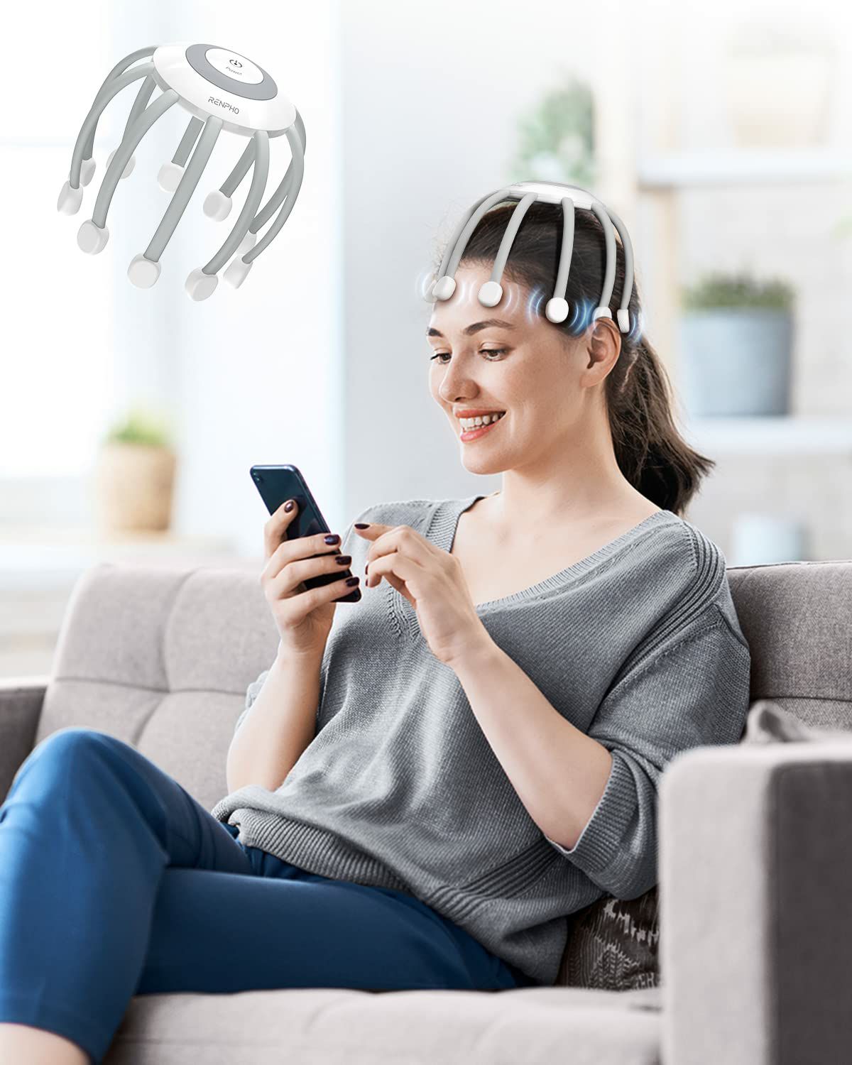 products1671168496.jpg أخطبوط تدليك الرأس الإلكتروني بمودات مختلفة (تدليم مساج للرأس رأس) - الصورة 1