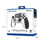 جهاز تحكم وحدة تحكم ناكون ريفولوشن 5 برو باللون الأبيض للبلايستيشن5