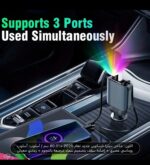 شاحن سياره سريع ٤ في واحد اسلوب رومنسي وعصري أضاءت سقف