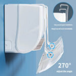 ⁦موزع الهواء حاجز هواء مكيف هواء بتصميم خطاف، سهل التركيب، واقي هواء بلاستيكي، مضاد للهواء المباشر، فعال في مقاومة الرياح، لا⁩ - الصورة ⁦3⁩