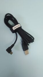 ⁦كيبل شحن مايكرو قماشي عالي الجودة كابل Micro USB بطول 180 متر باللون الأسود مغلف بالقماش⁩ - الصورة ⁦3⁩