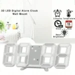 ساعة رقمية مكتبية ساعة منبه رقمية ثلاثية الأبعاد مع ضوء ليلي، ساعة حائط Led، ساعة إلكترونية إبداعية بسيطة متعددة الوظائف لغرف