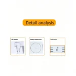 ⁦ساعة رقمية مكتبية ساعة منبه رقمية ثلاثية الأبعاد مع ضوء ليلي، ساعة حائط Led، ساعة إلكترونية إبداعية بسيطة متعددة الوظائف لغرف⁩ - الصورة ⁦6⁩