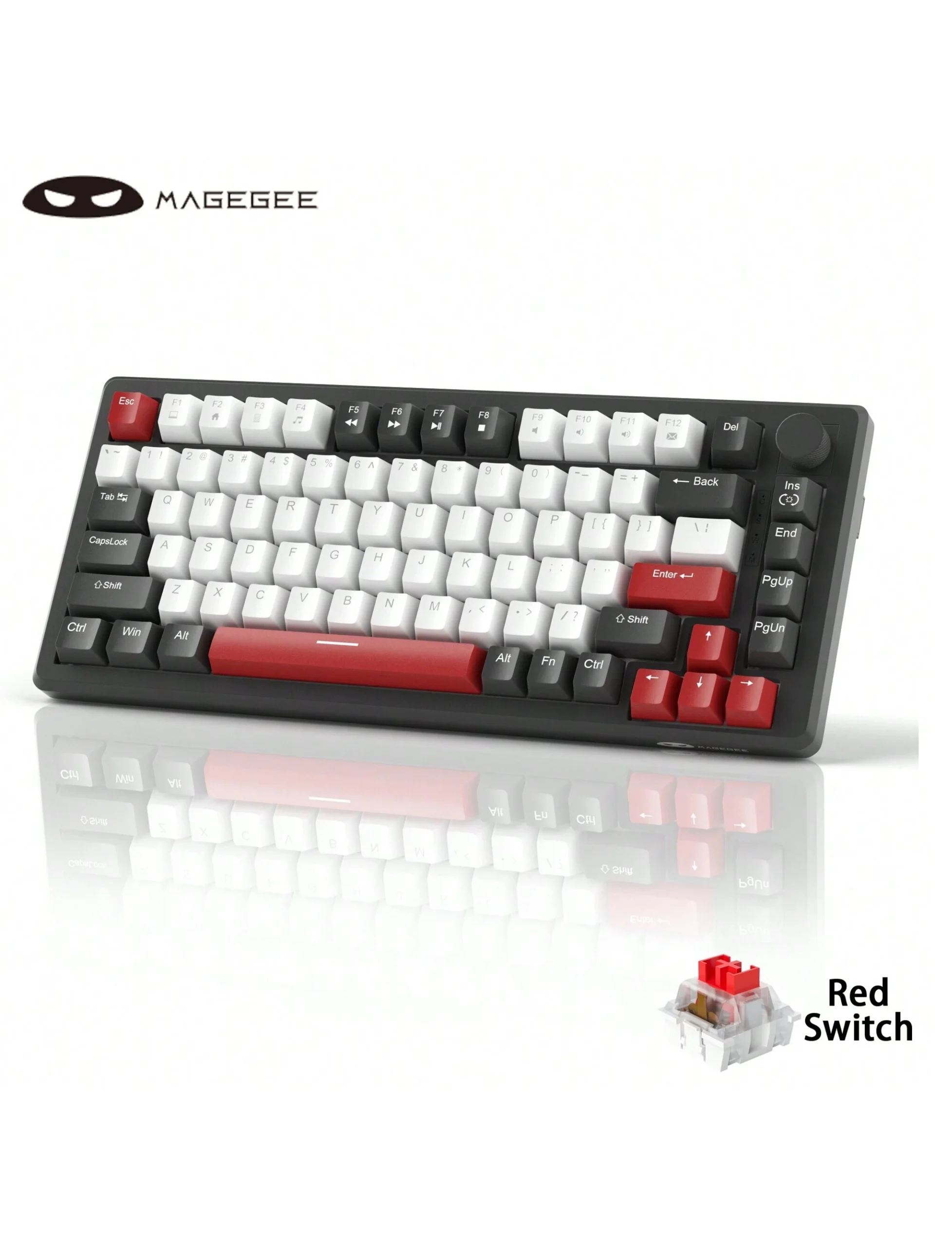 9851-products-659bad25e9c96.webp كيبورد جيمنج ميكانيكي سوتش احمر لوحة مفاتيح Magegee Star75 للألعاب الميكانيكية بتحكم دوراني 75% كيبورد ميكانيكي - الصورة 1
